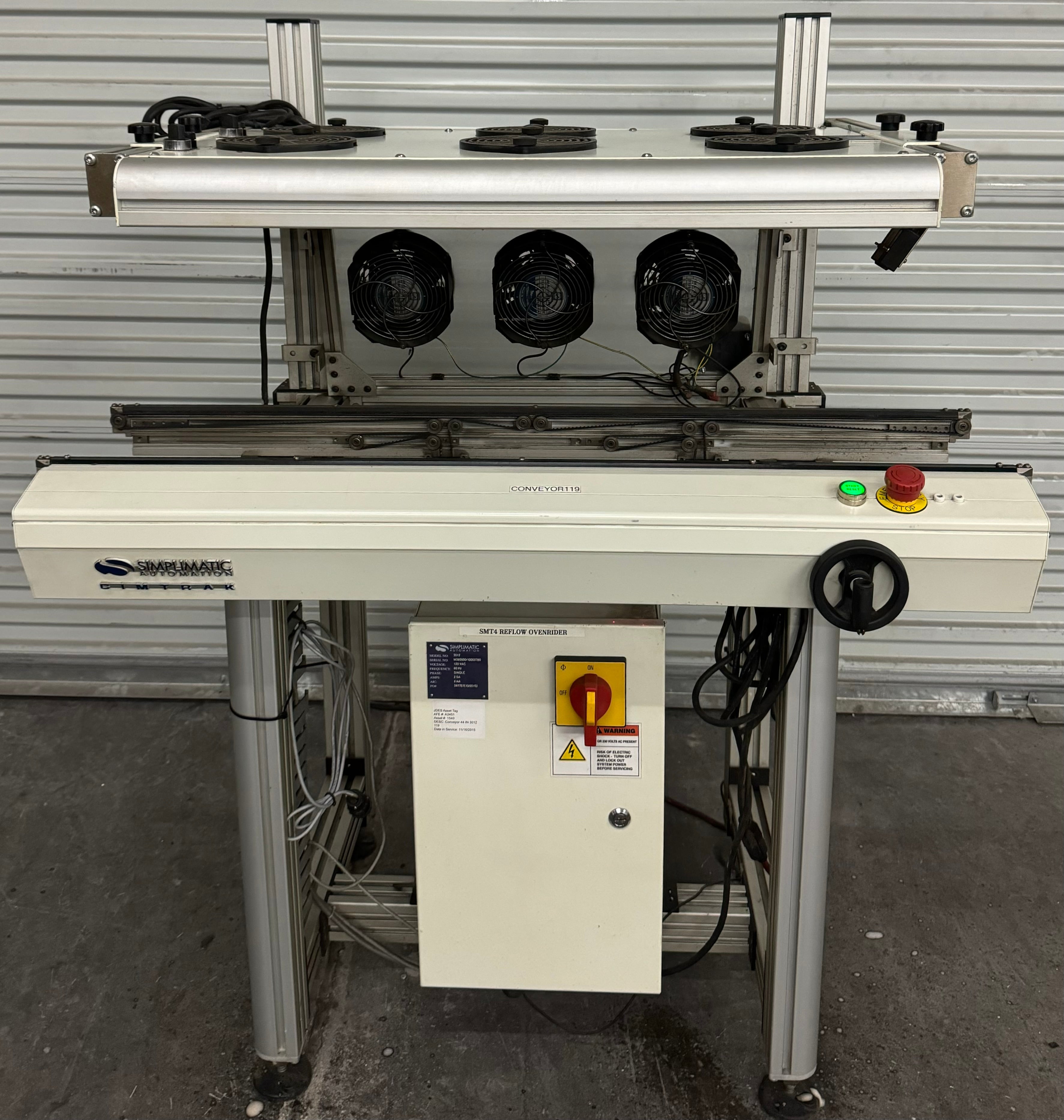 Simplimatic Automation Cimtrak 3012 2 Stage Conveyor #M380000