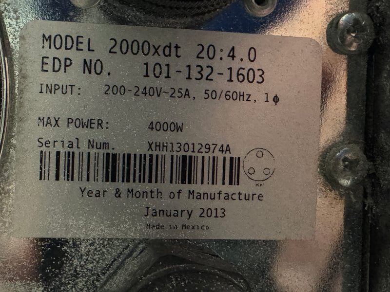 Branson 2000xdt 20:4.0 Ultrasonic Welder 4000 Watts 20 KHZ