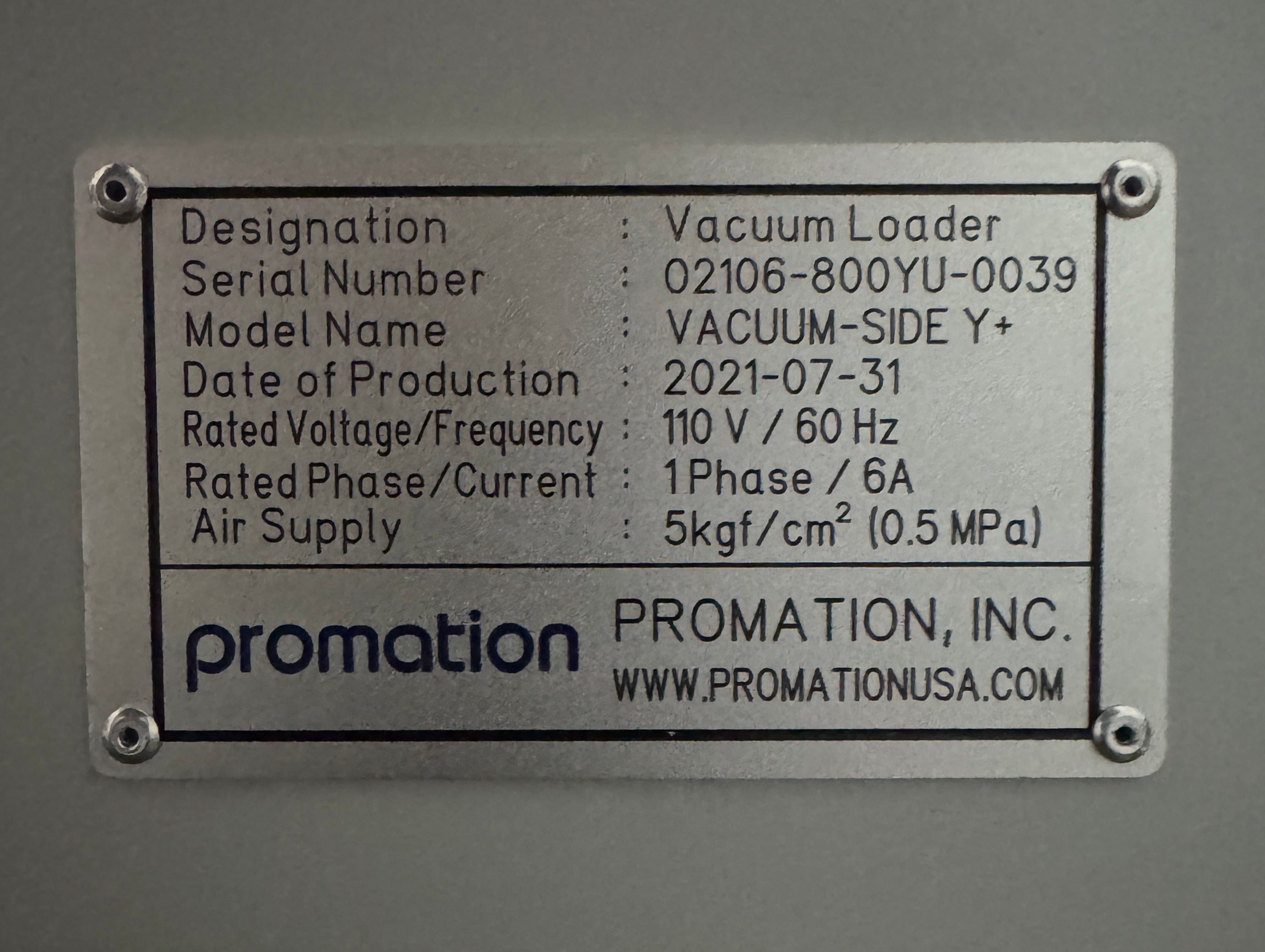 PROMATION YJ Link Vacuum bare board loader Vacuum -Side Y+ 2021
