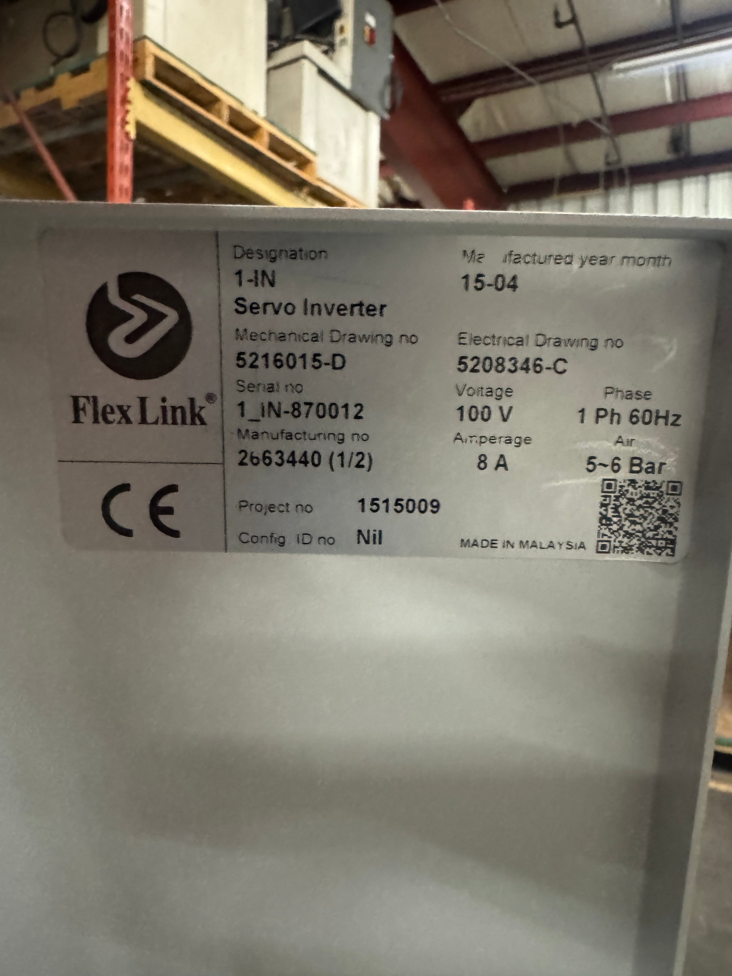 FLEXLINK 1-IN Servo Board Inverter / Flipper - 2015 vintage