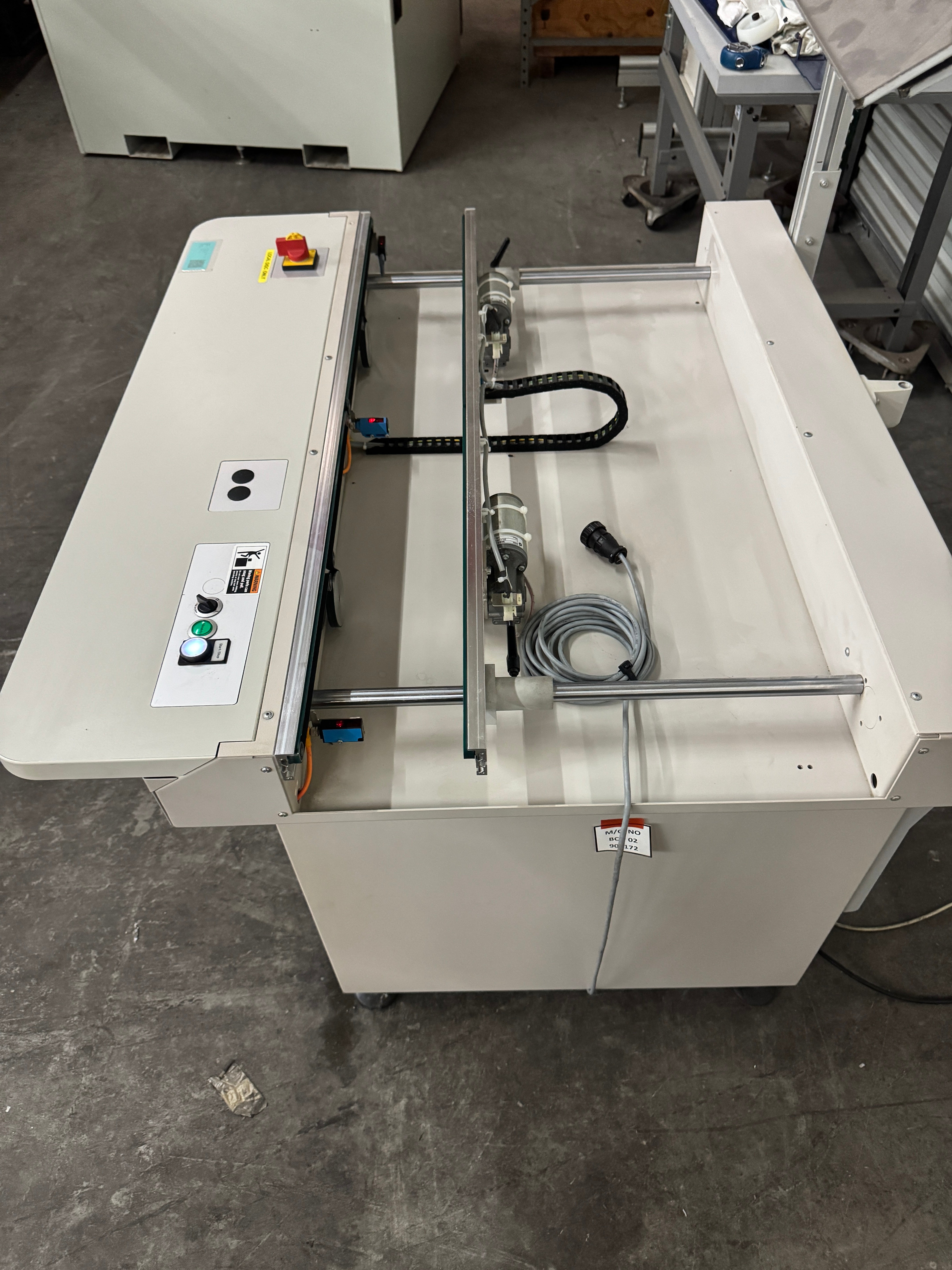 ASYS BCO 02 2 stage inspection conveyor 42" long