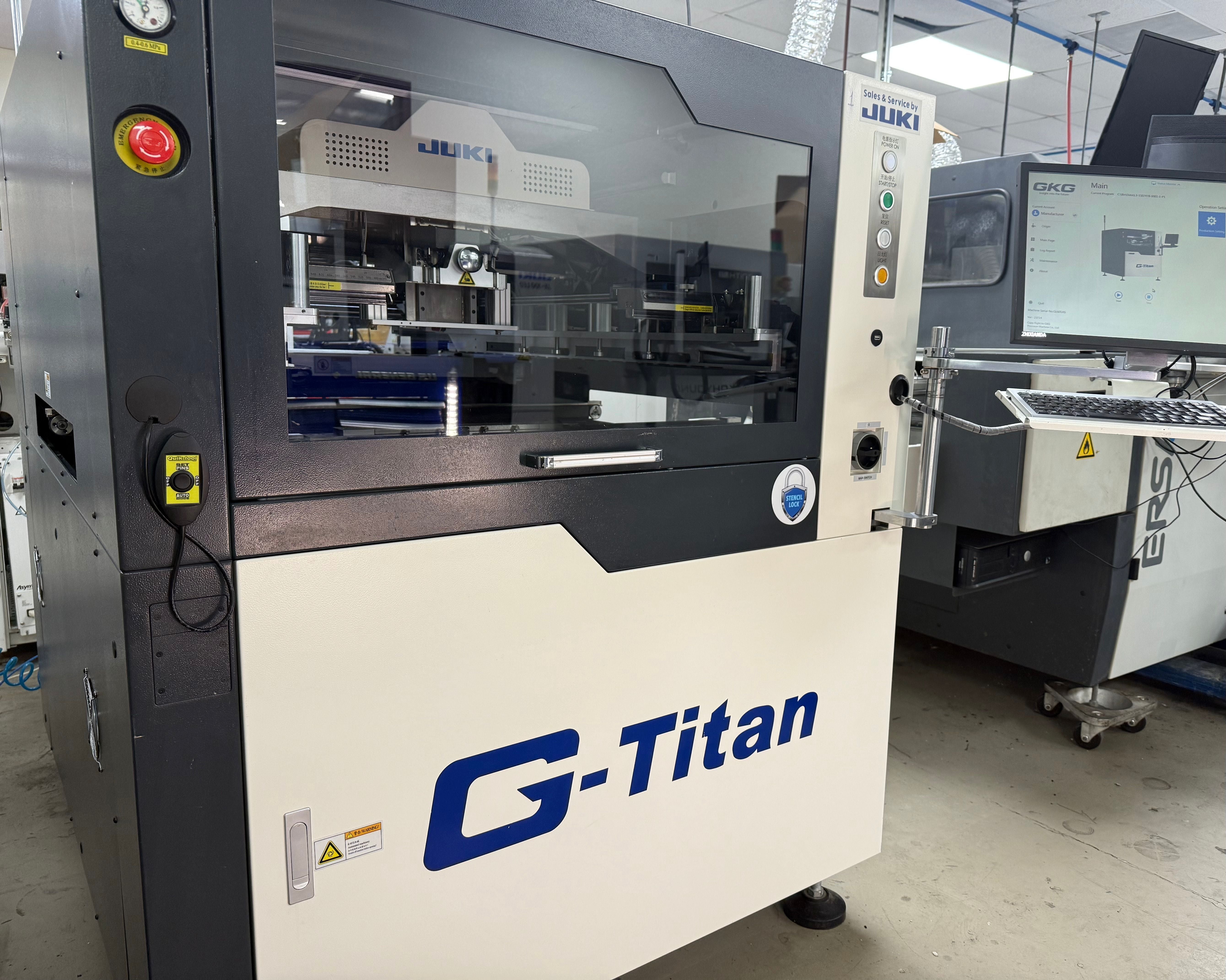 JUKI GKG G-TITAN Automatic Screen Printer - 2018 #GL601AS