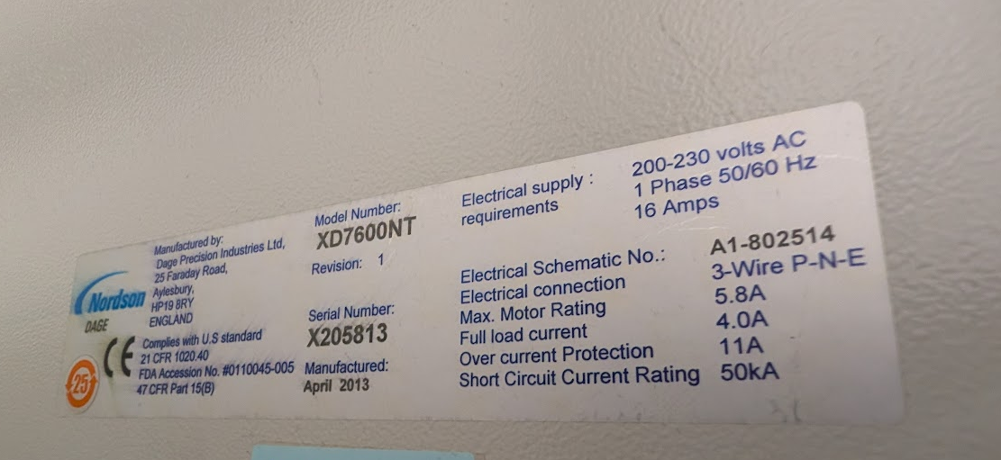 Nordson Dage Ruby with X-Plane, XD7600NT