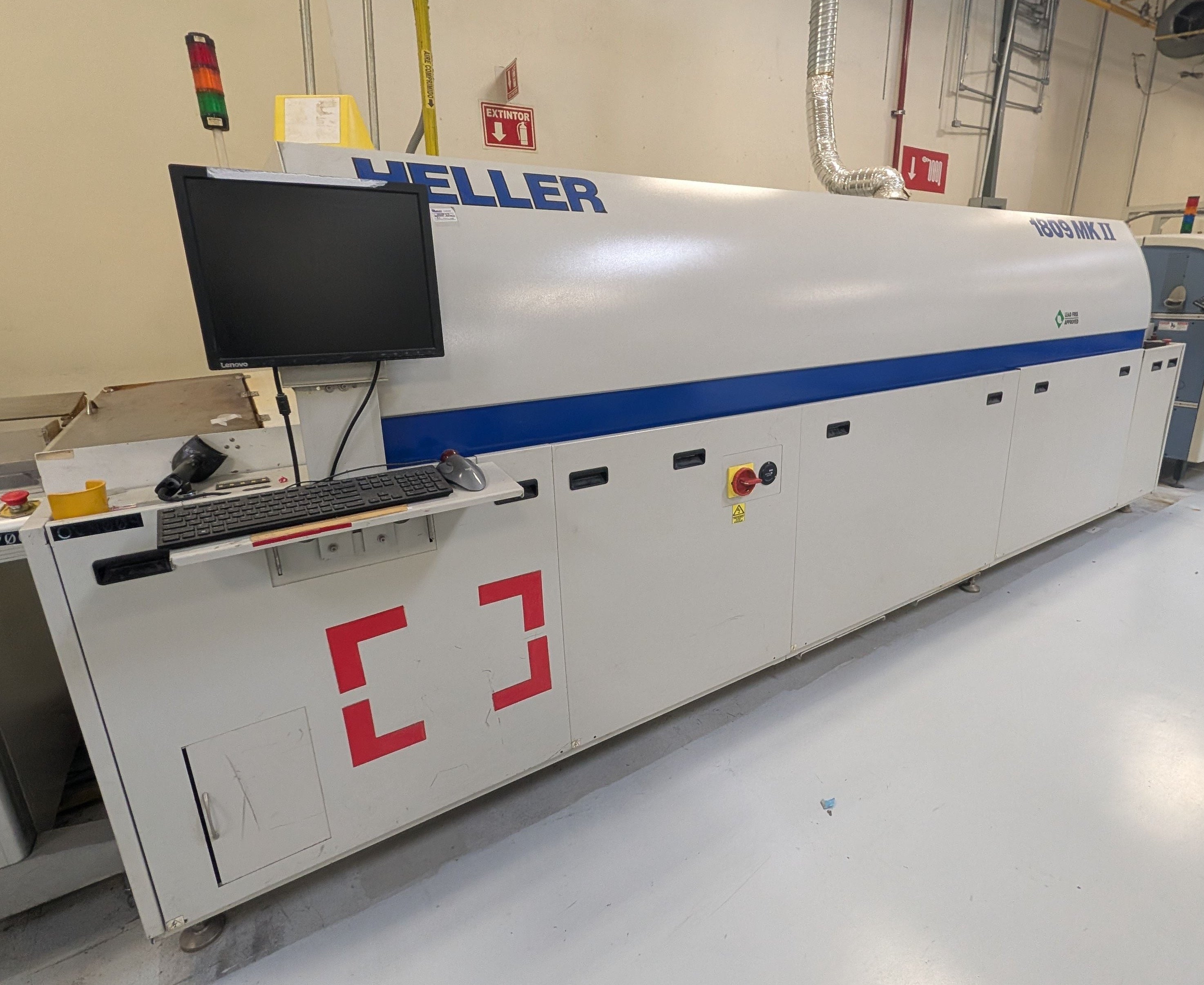 Heller 1809MKIII 9 zone lead free reflow oven - 2017 - 480 PFI: 292