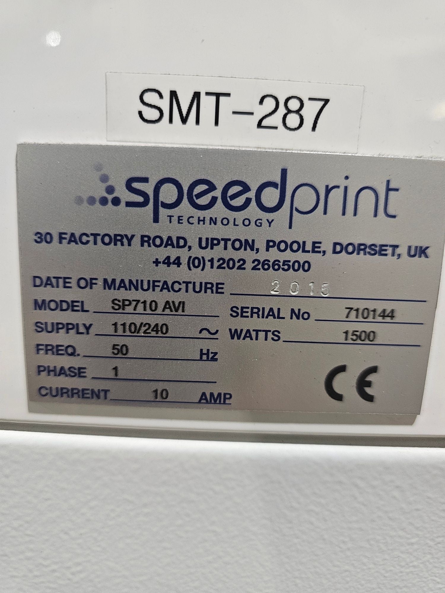 Speedprint SP710 AVI Screen Printer - 2015 # 710144
