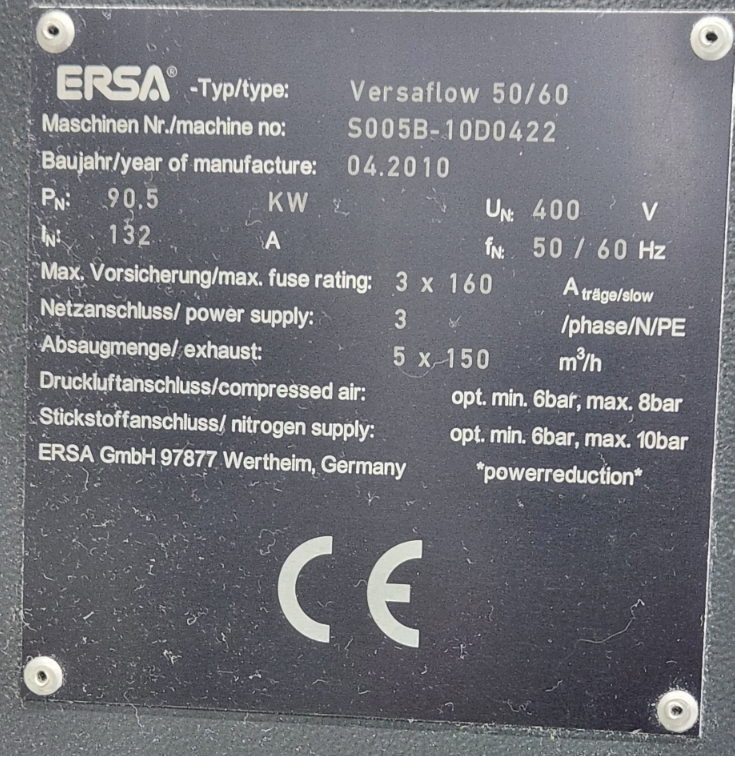 ERSA Versaflow 50/60 In Line Selective Solder