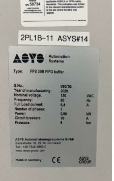 ASYS FPS 30B  FIFO Buffer -