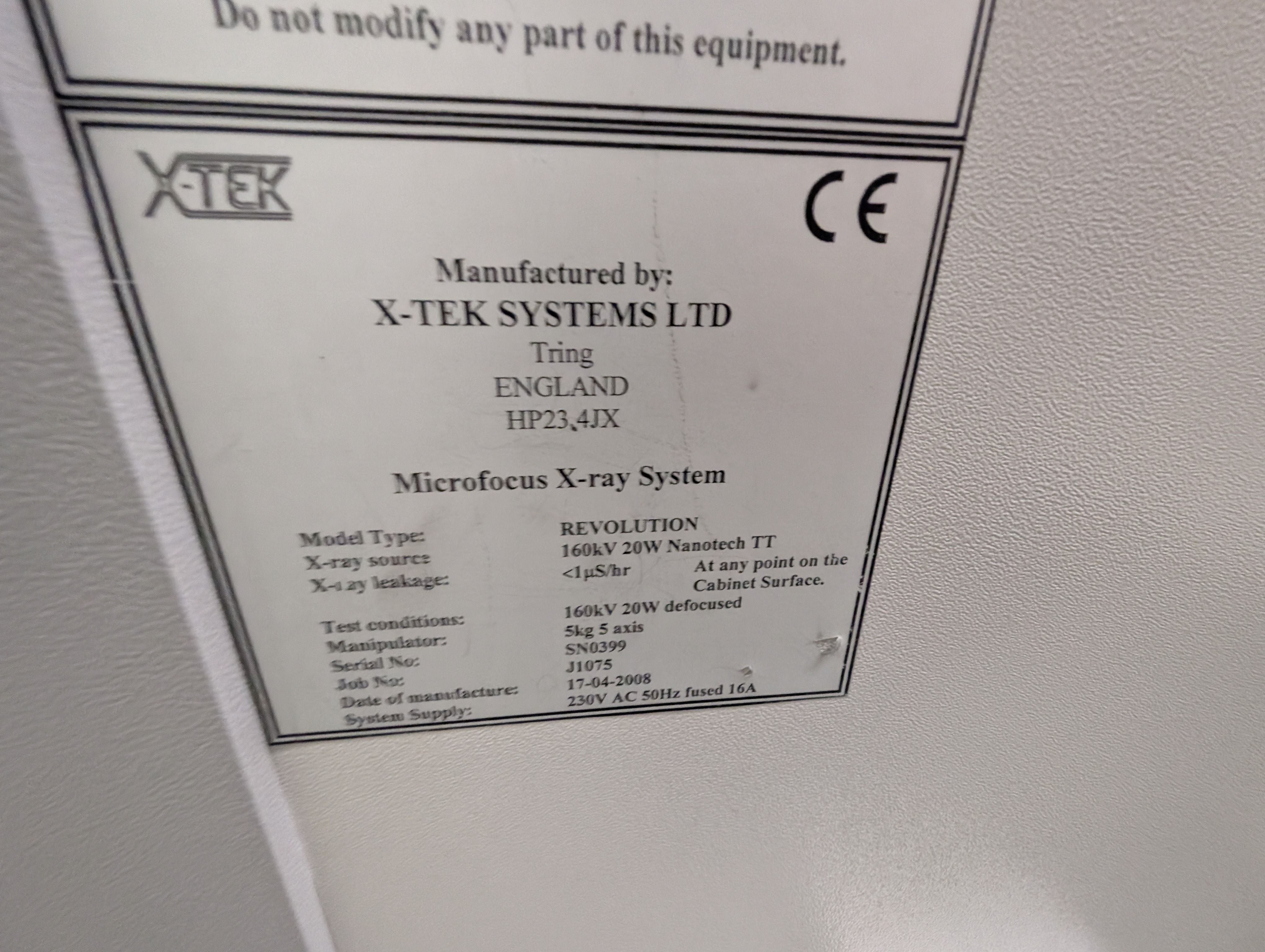 Nikon X-Tek Revolution - Nanotech Xray -2008 SN3099