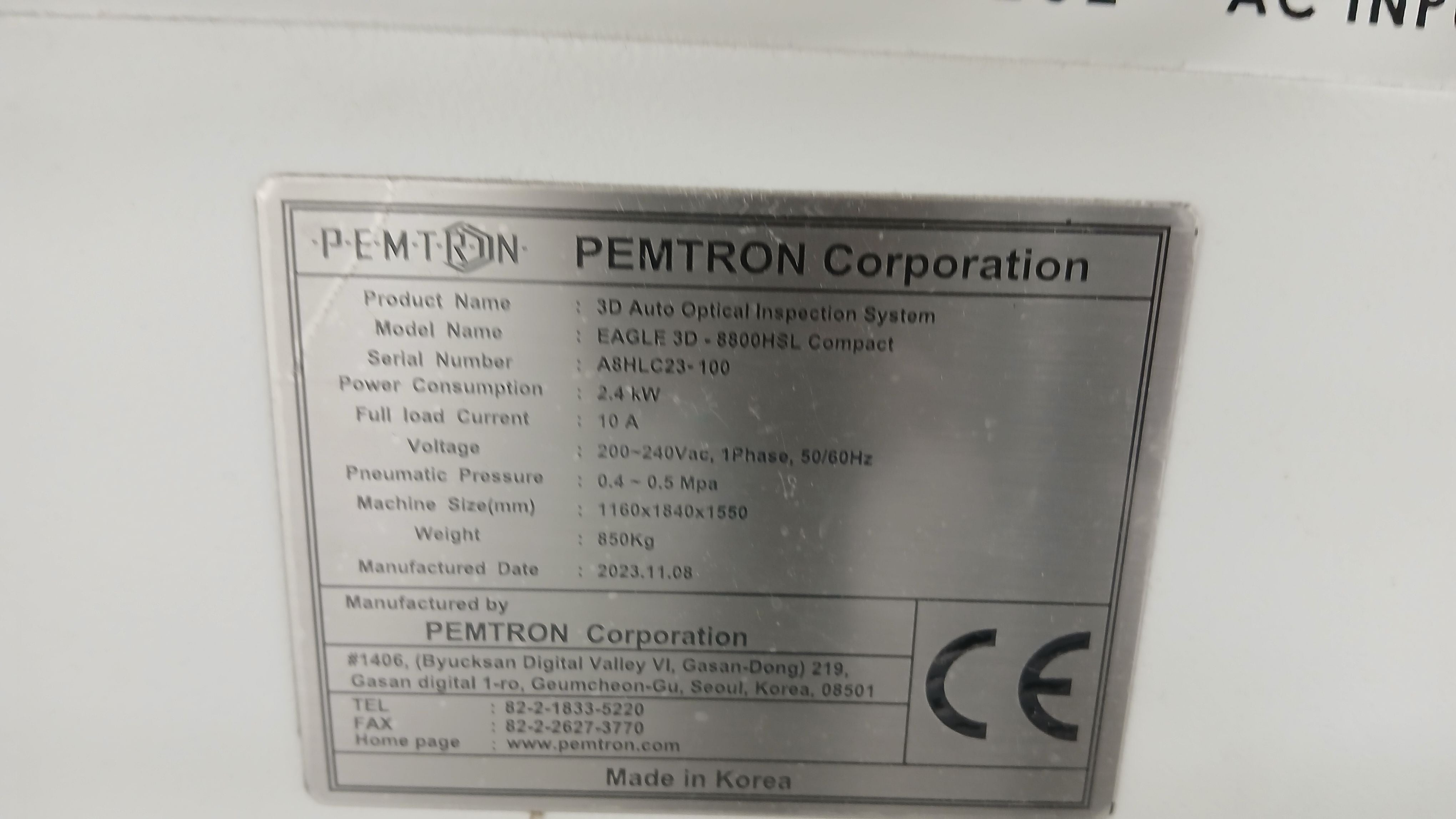Pemtron Eagle 3D AOI 8800HSL Compact  - 2023 #A8HLC23-100 PFI 340