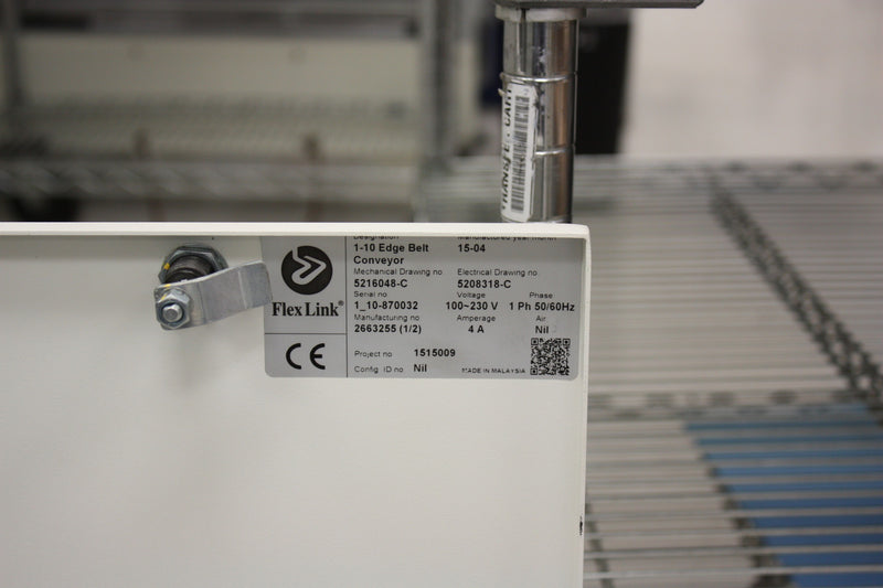 Flexlink 1 meter Transfer Conveyor - 2 Stage