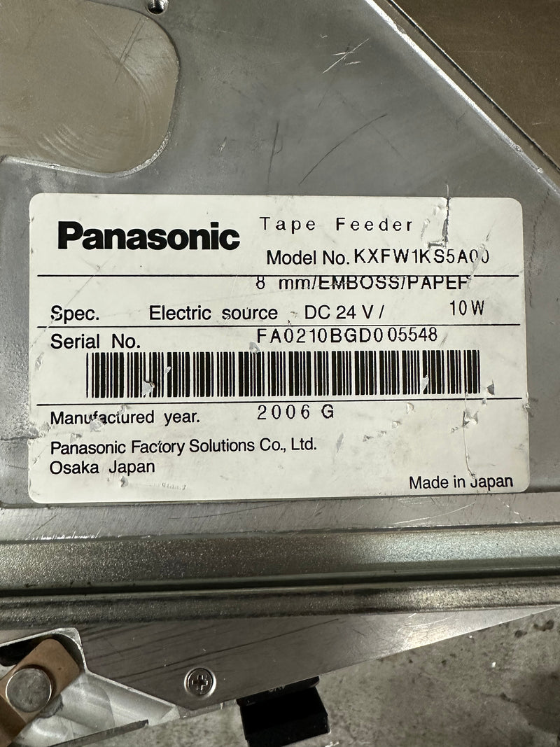 Panasonic KXKFW1KS5A00 Dual Lane 8mm Emboss/ Paper Tape Feeder