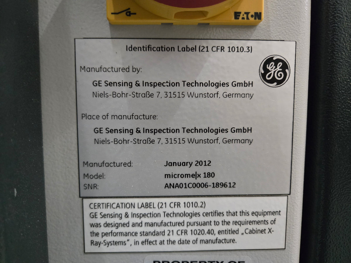 GE Microme|x — S/N ANA01C006-189612 [portal-media:00cabb8839e498599802012799c966737ecc7344e8068e3d843172d01538eed4:76]