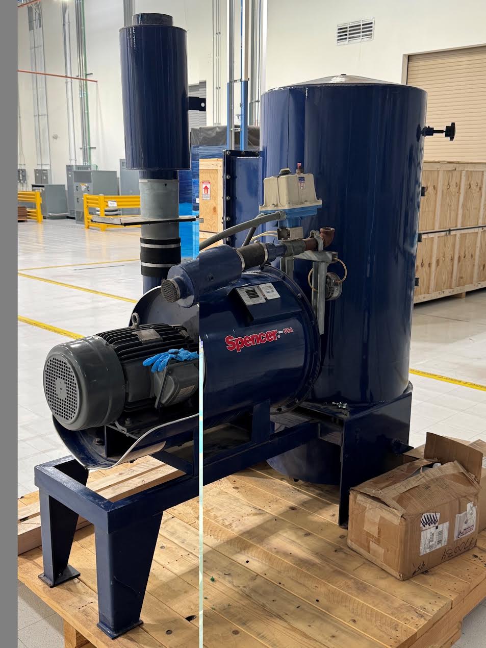 Spencer Turbine Dust Collection sytem SB-620BMOD — S/N 823922 D2 [portal-media:0a285aba7d3998fe7570b0faaa3c5da224e7d9f3ab85e8f0f9accea6bea862dd:71]
