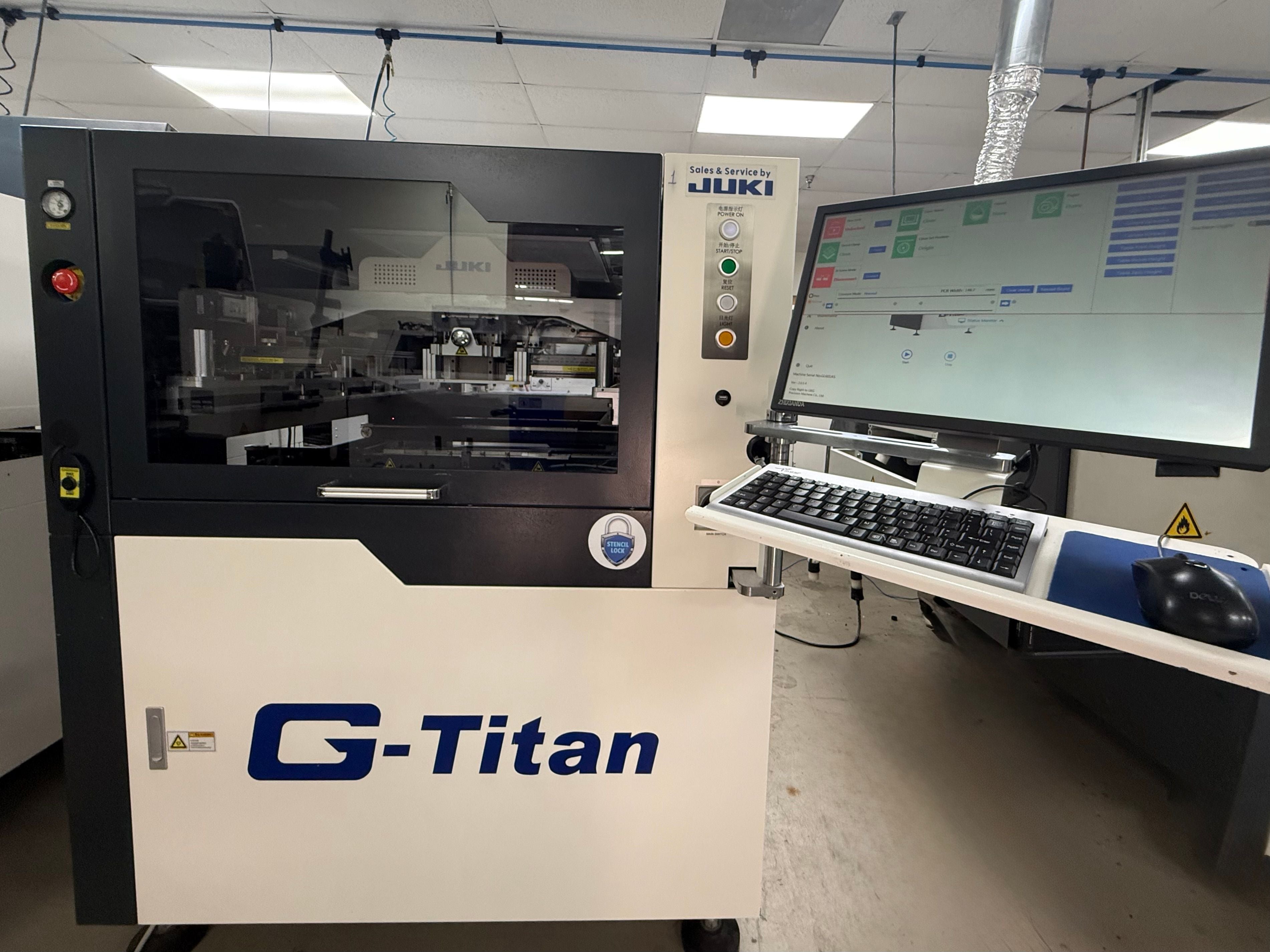JUKI GKG G-TITAN Automatic Screen Printer - 2018 #GL601AS