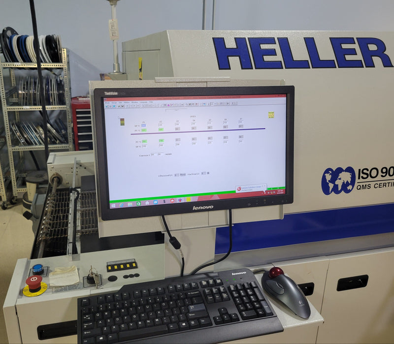 Heller 1707MK3 2015 7 Zone Lead Free Reflow oven