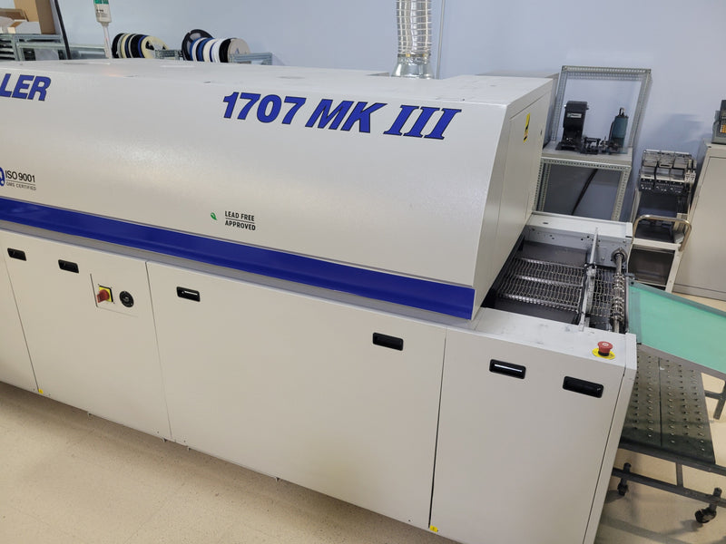 Heller 1707MK3 2015 7 Zone Lead Free Reflow oven