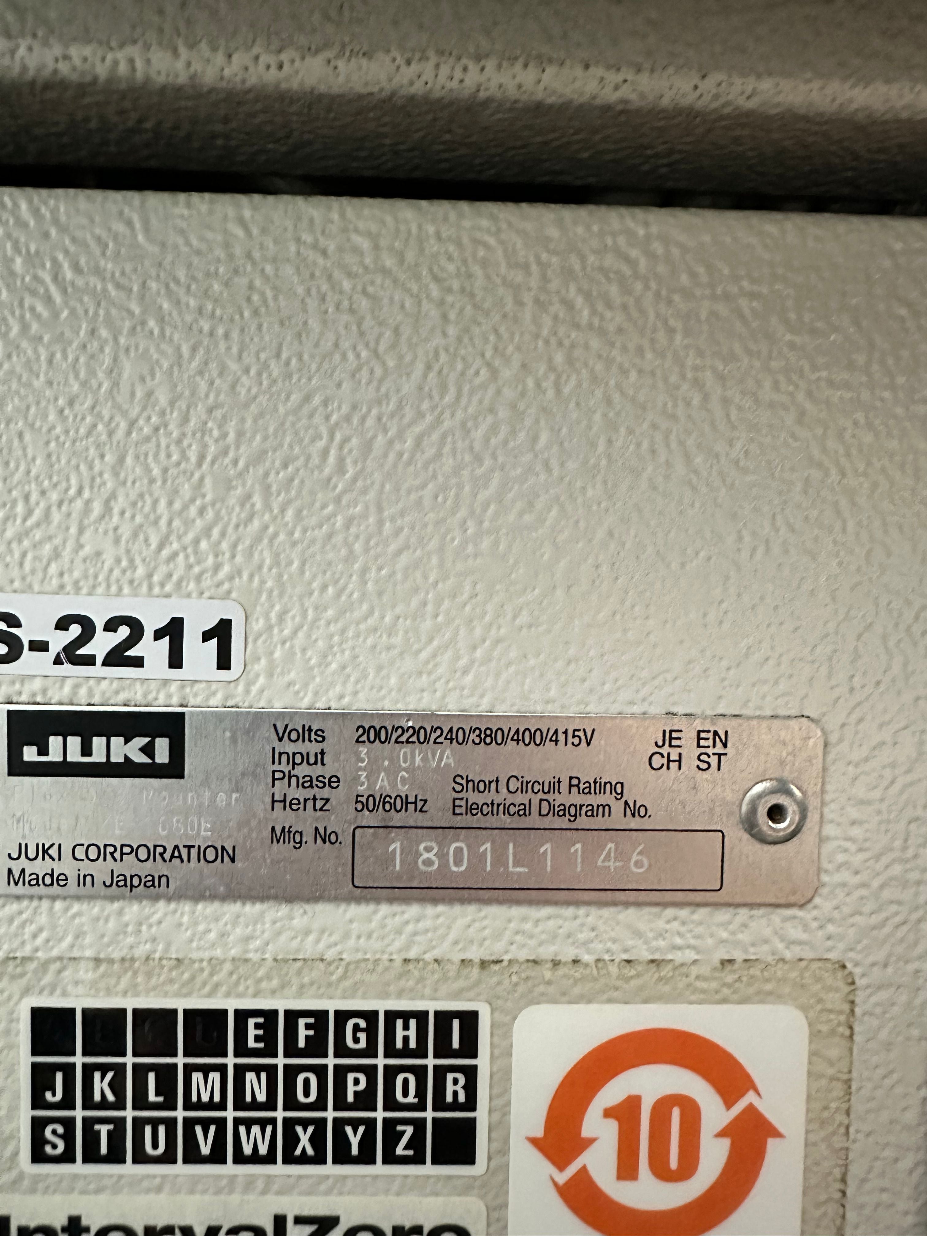 JUKI KE-1080E Pick and Place w/ TR6 #1801L1146