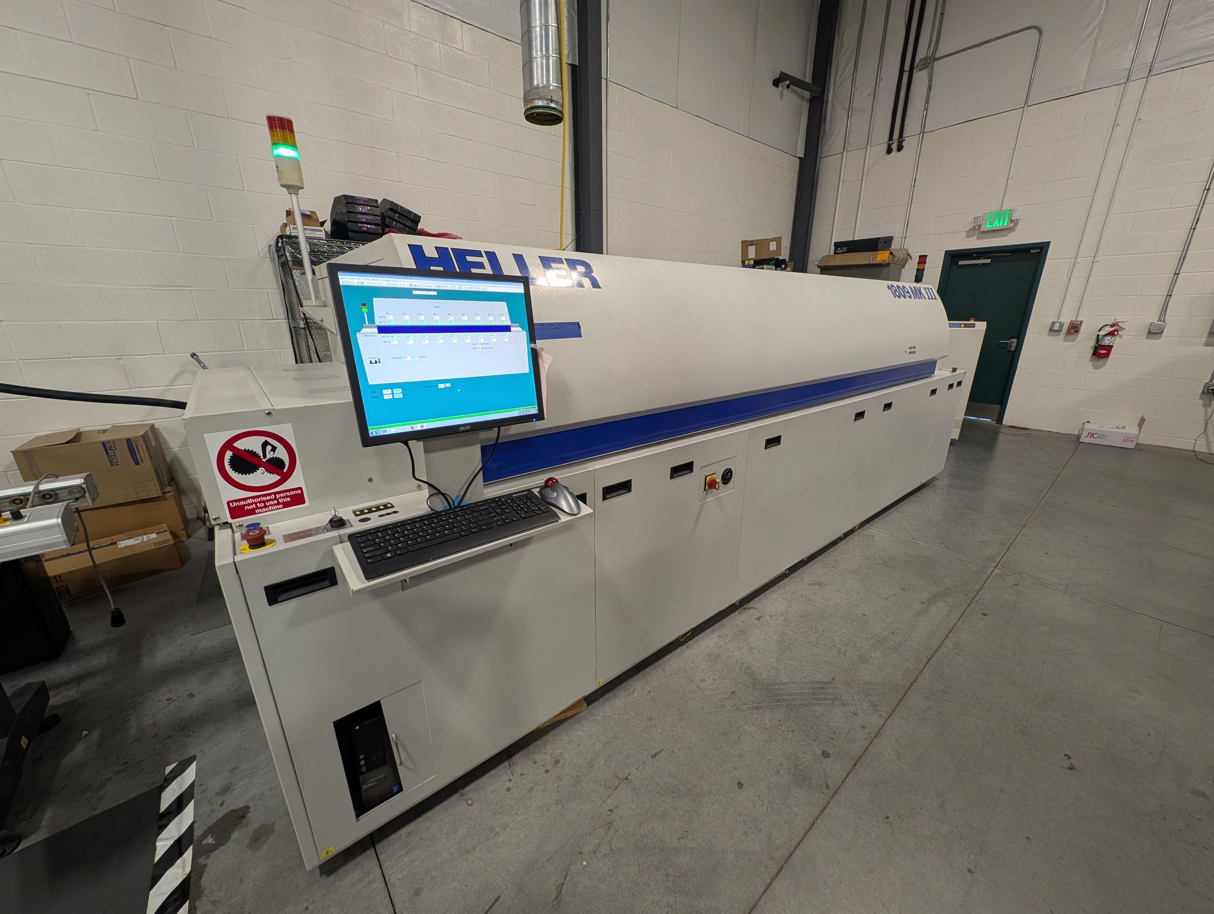 Heller Industries 1809MKIII 9 Zone Lead Free Reflow Oven - 2011 #30138-05