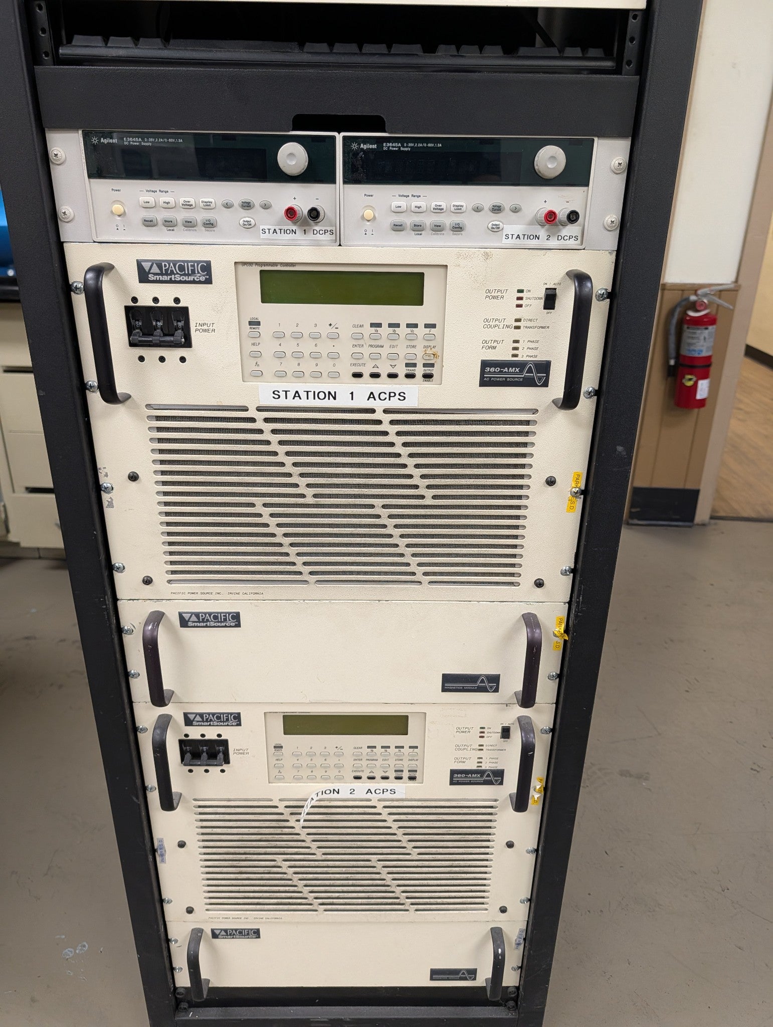 Pacific SmartSource 360-AMX AC Power supply x 2 + Agilent DC Power Supply E3645A
