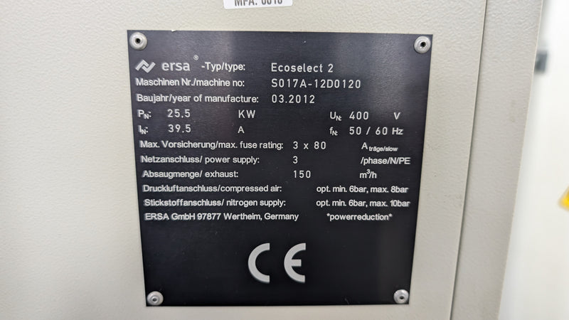 ERSA ECOSELECT II Dual Pot Selective Solder, 2012