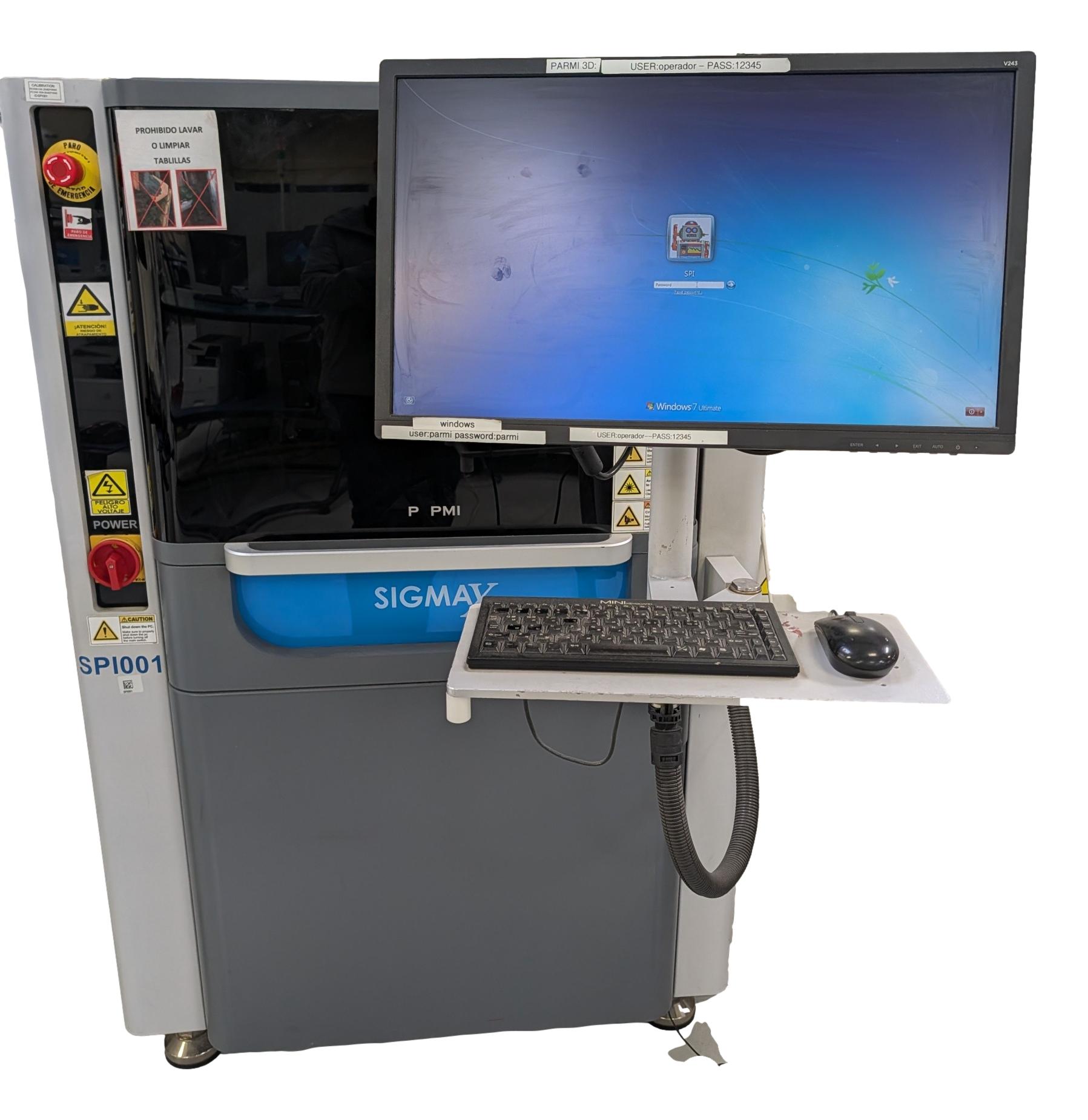 Parmi SigmaX L 3D Paste Inspection -2017 #SMB86617F  PFI: 236
