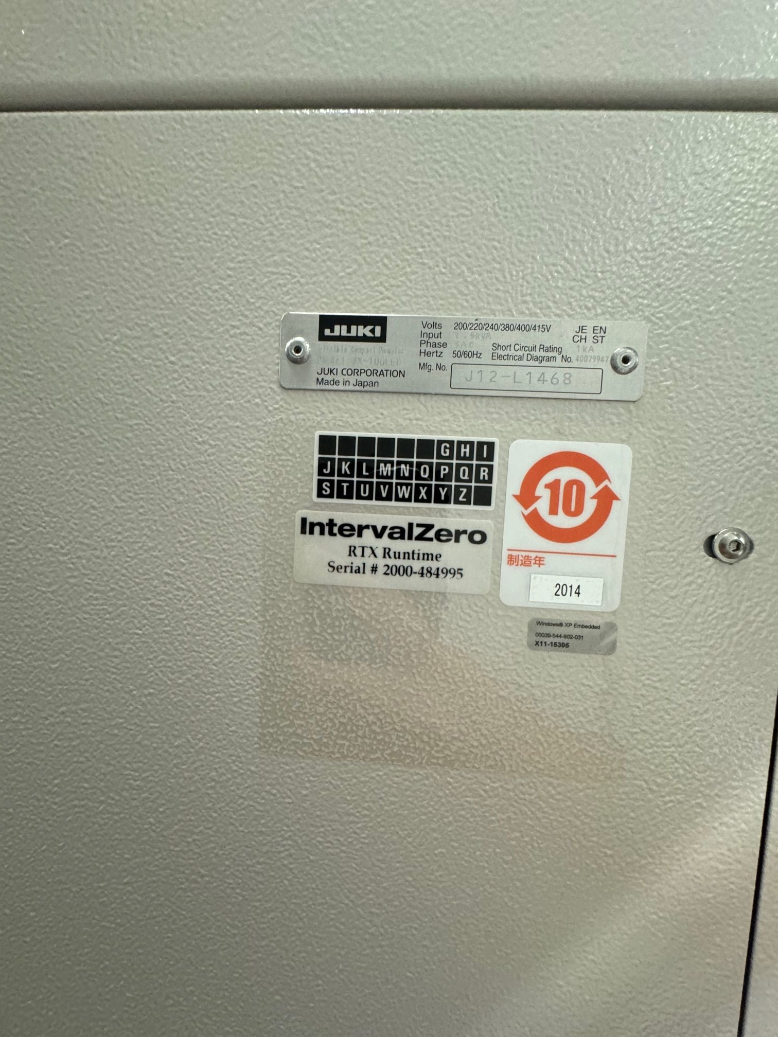 JUKI JX-100 LED Pick and Place 15.3k CPH