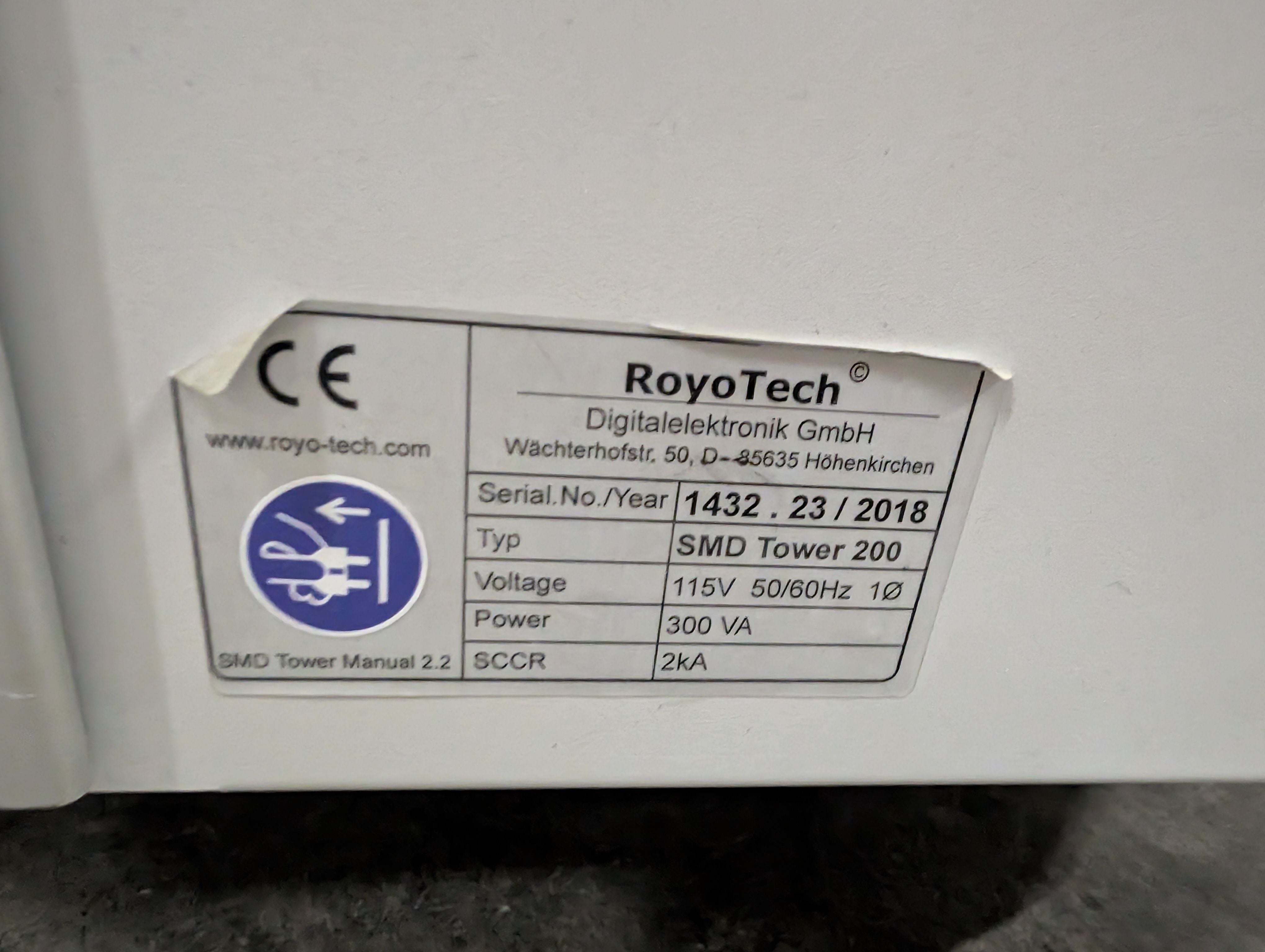 Mycronic/RoyoTech SMD 200 Component Storage Tower 2018 #1432.23
