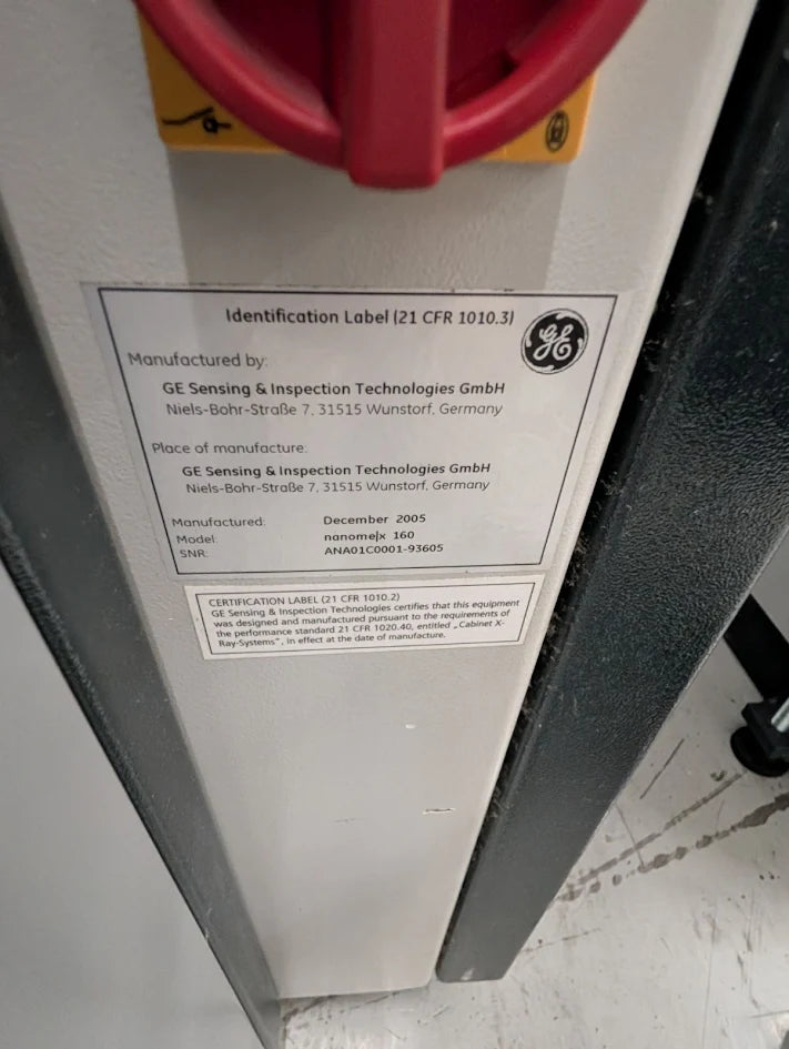 GE Phoenix Nanomex 160KV PCBA X-ray System