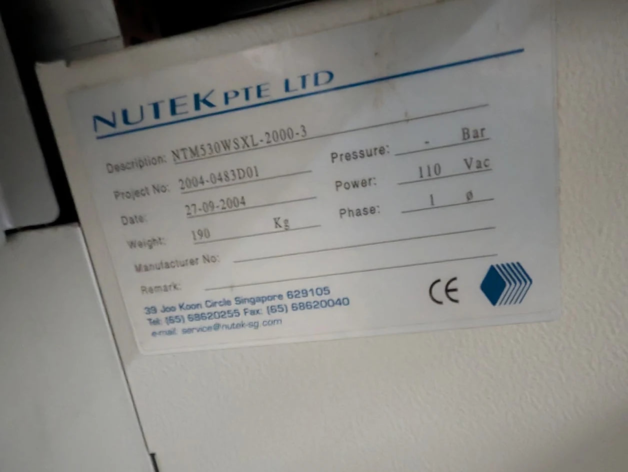 Nutek NTM 530WS-XL 2000 -3 Work Station Conveyor # 2004-0483D01