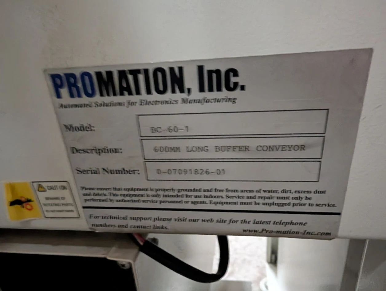 Promation BC-60-1 600mm Buffer Conveyor