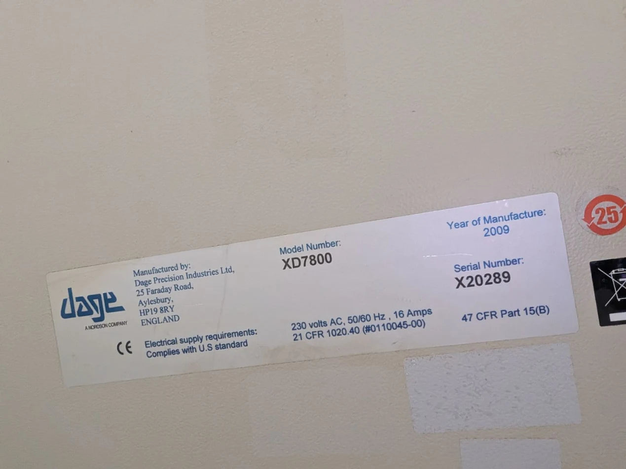 Nordson Dage XD7800 - Large Board Xray - 160KV #20289