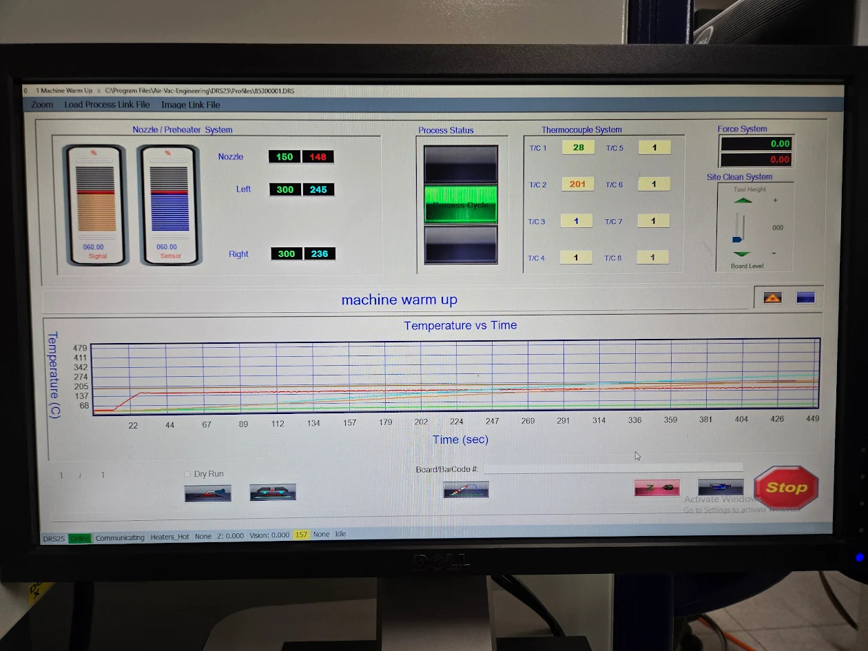 AirVac Engineering DRS-25 Lead Free BGA Rework System - Windows 11
