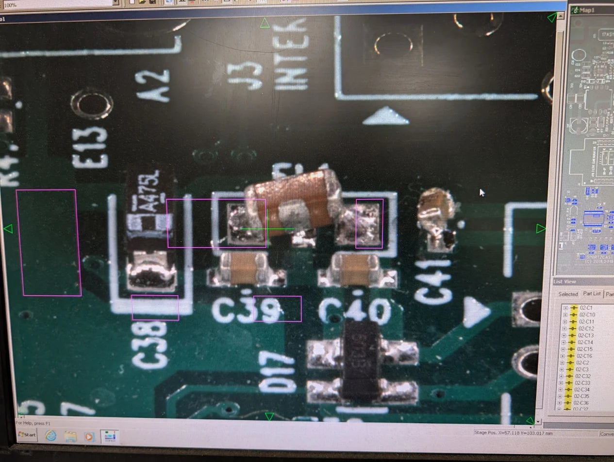 YESTECH Nordson YTV-FX 2013 Inline AOI, 5 Camera, Windows 7