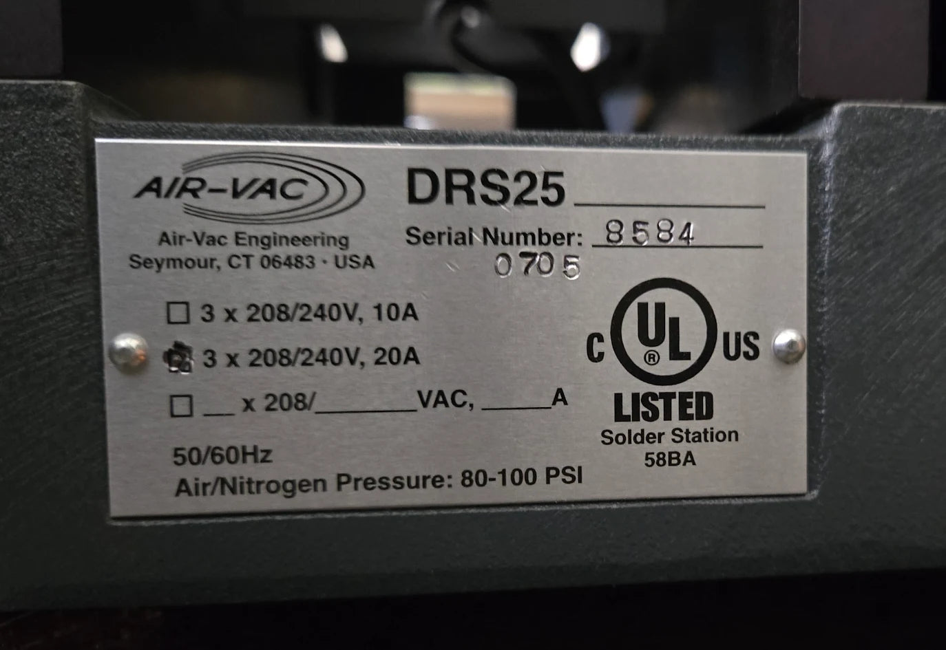 AirVac Engineering DRS-25 Lead Free BGA Rework System - Windows 11