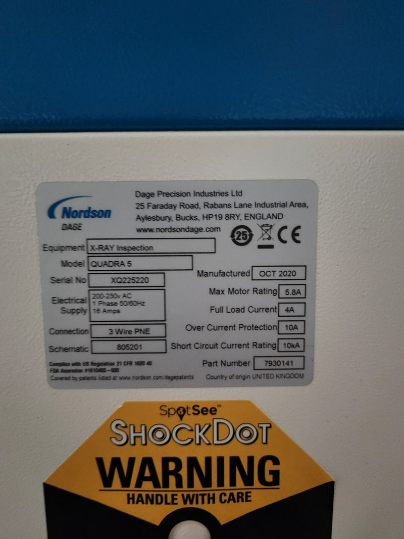 Nordson Dage QUADRA 5 - 160KV/20Watt X-Ray SNXQ225220 - 2020