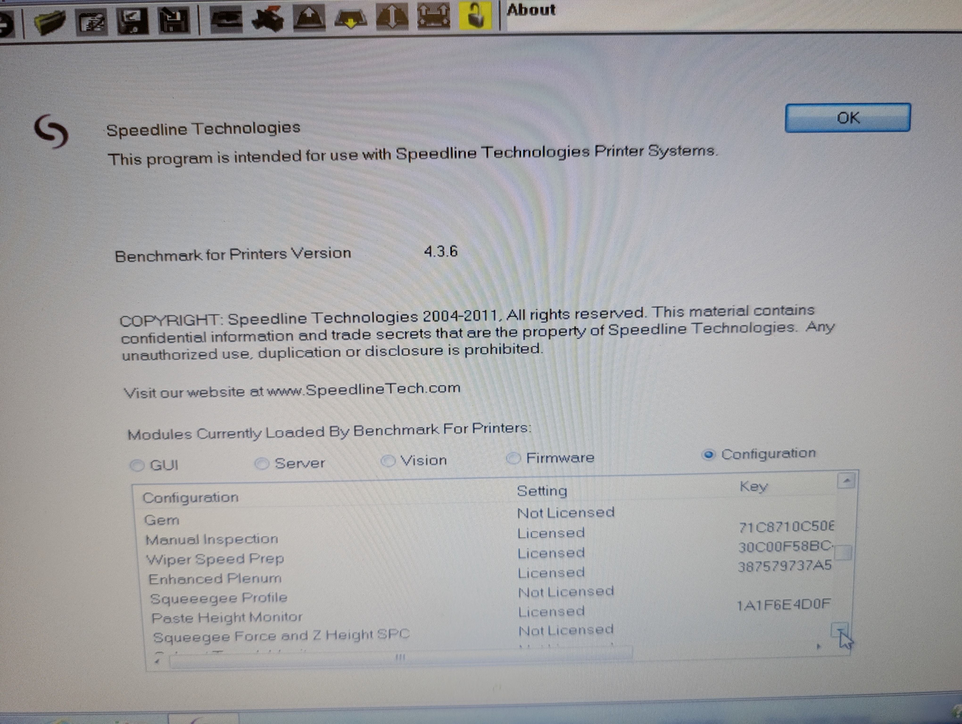 MPM Speedline Momentum Compact HiE Screen Printer 12/2014