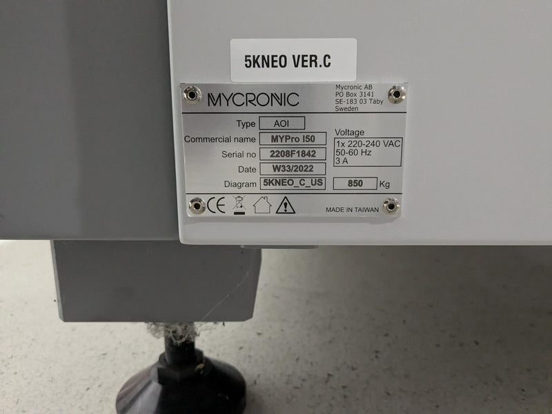 Mycronic MYPRO I50 3D AOI - 2022
