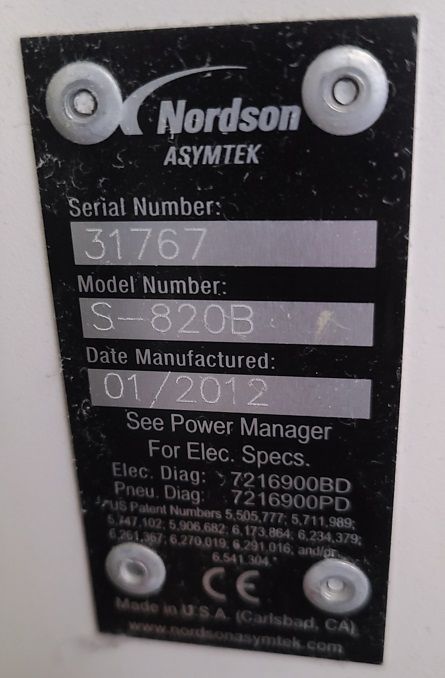Asymtek S-820B  2012 Spectrum Dispenser