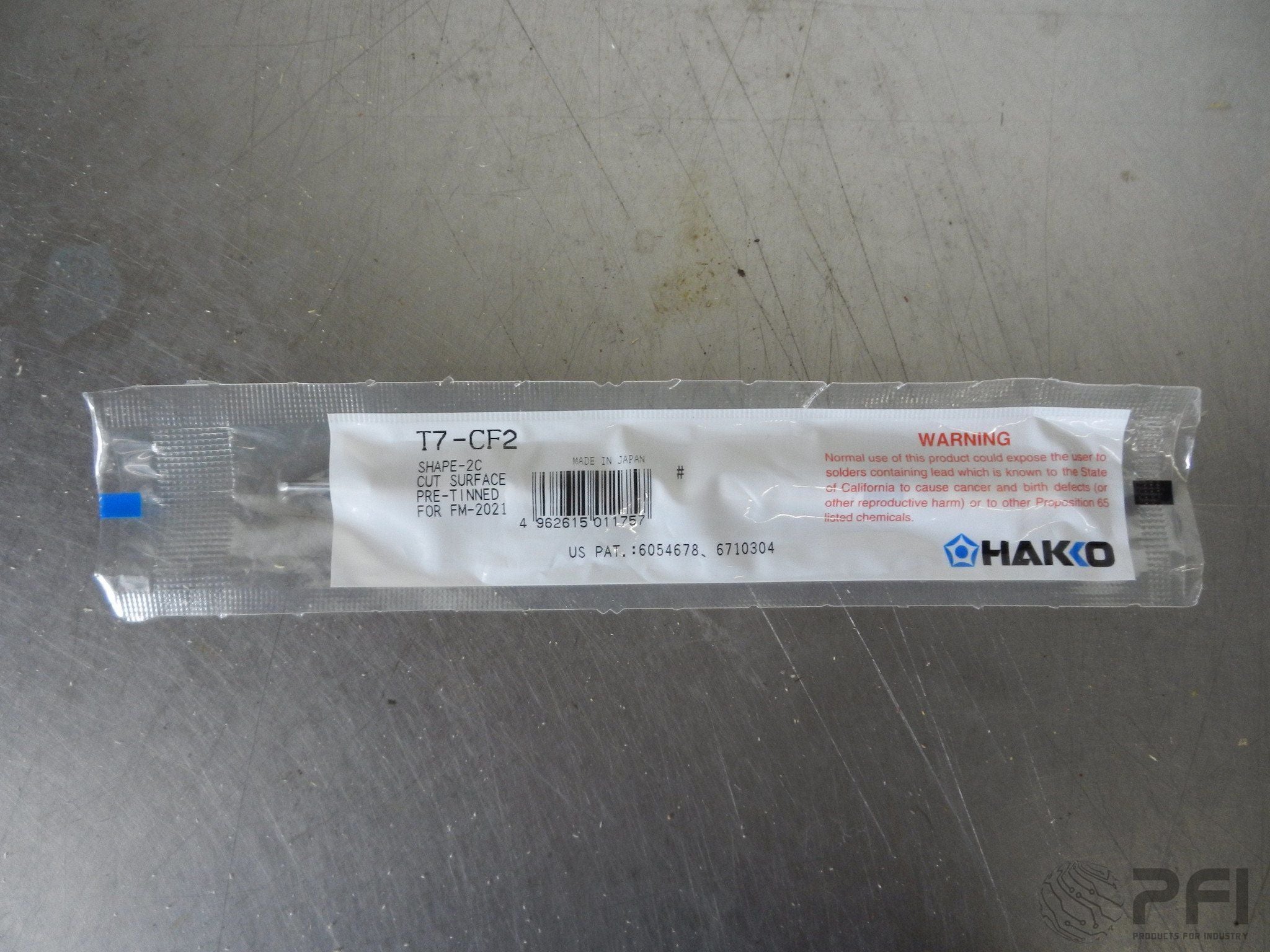 Hakko T7-CF2 Solder Iron Tip for FM-2021 Shape 2C Cut Surface Pre-tinned