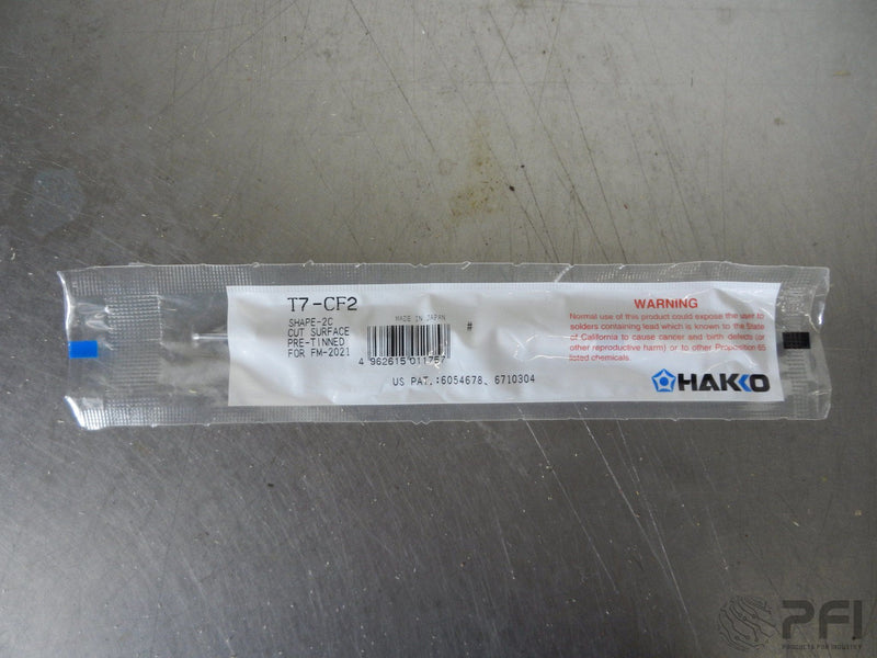 Hakko T7-CF2 Solder Iron Tip for FM-2021 Shape 2C Cut Surface Pre-tinned