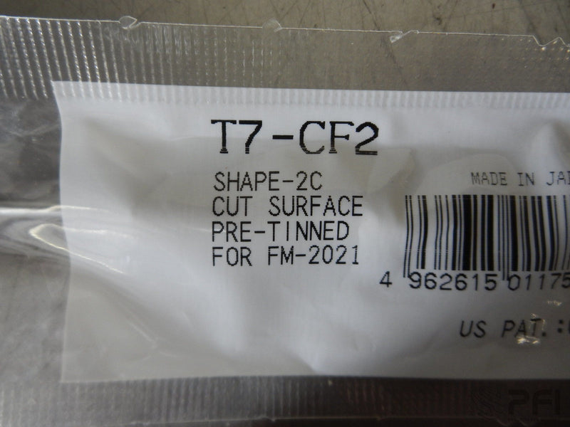 Hakko T7-CF2 Solder Iron Tip for FM-2021 Shape 2C Cut Surface Pre-tinned