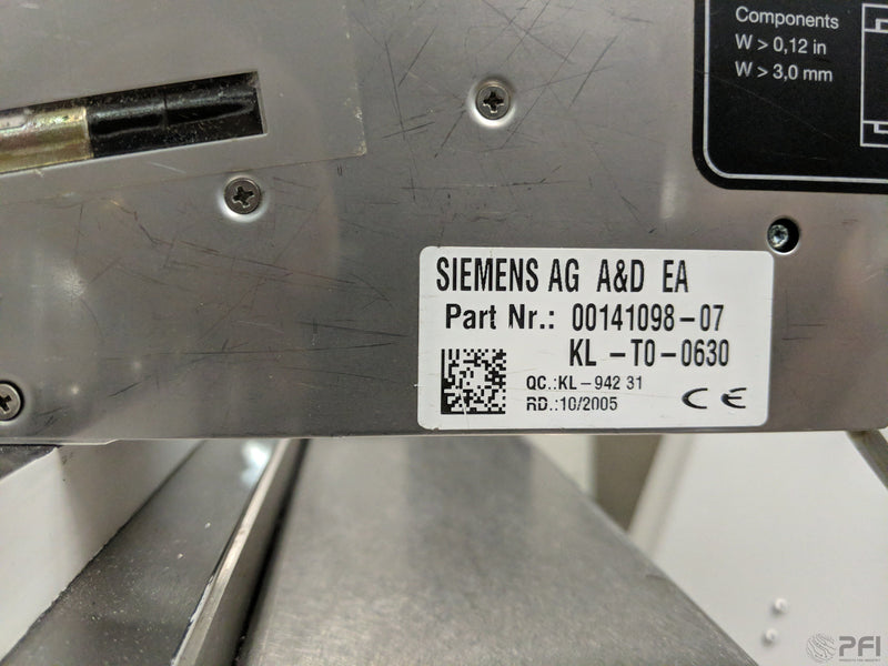 Siemens / ASM SL Triple Track Silver EA 00141098-07 Feeders 3X 8mm 3 lane