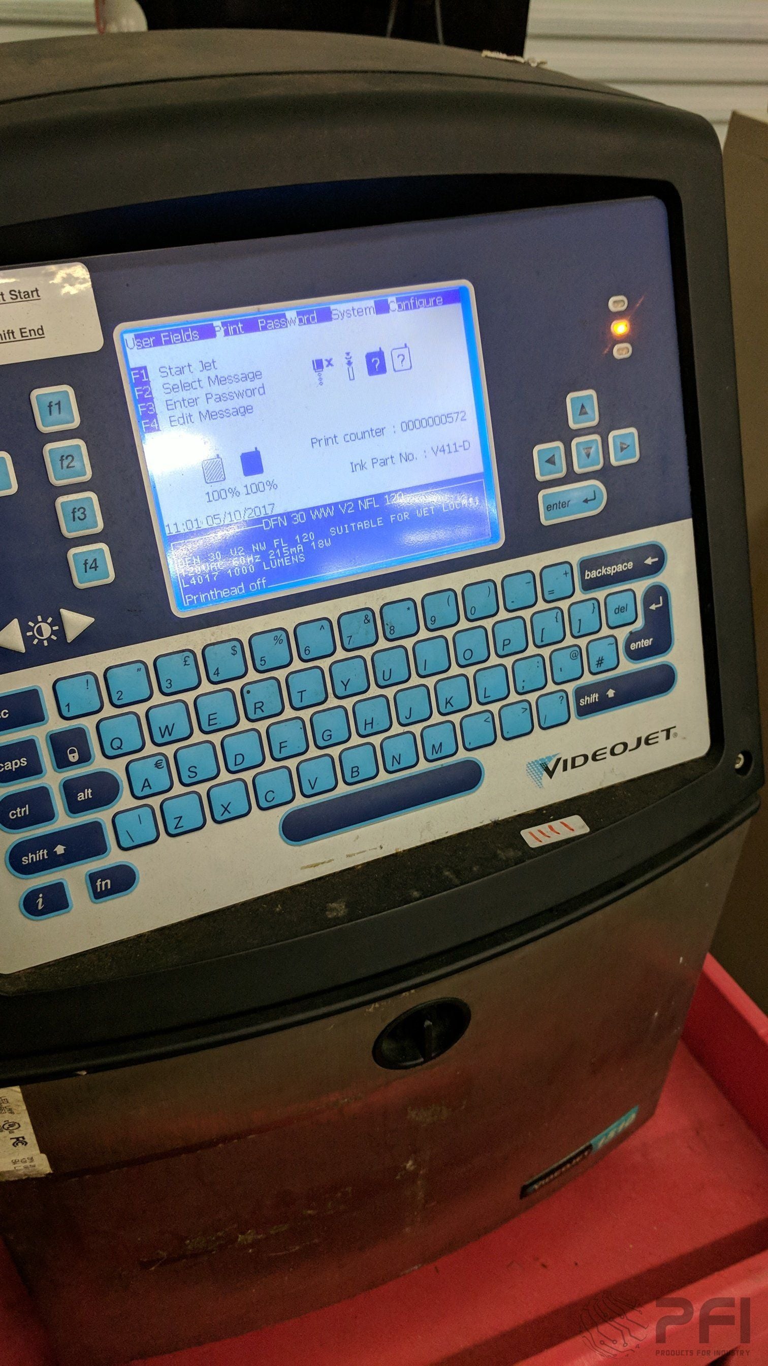VIDEOJET 1510 Ink Jet marker coding with rotary indexing table