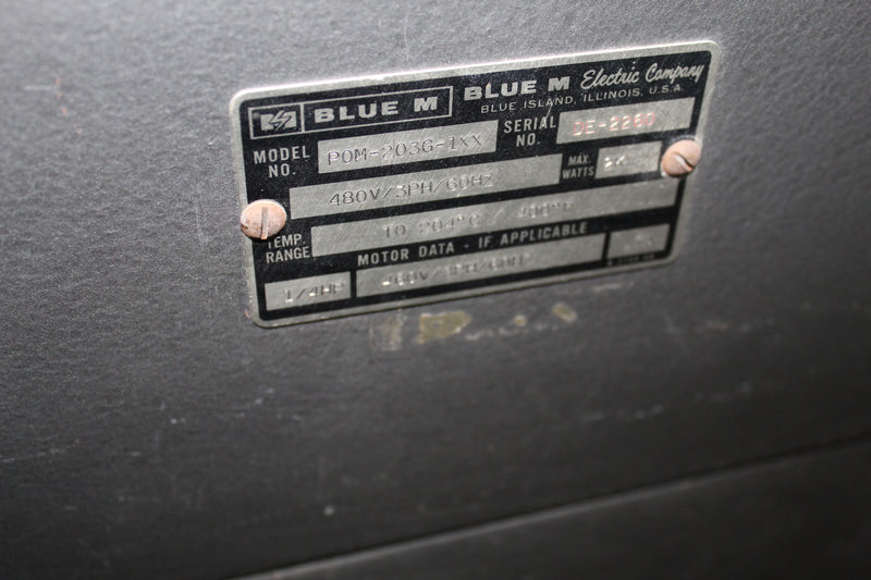 Blue M POM-203G-1XX 204C Max Temp, 480V, 20x18x20"