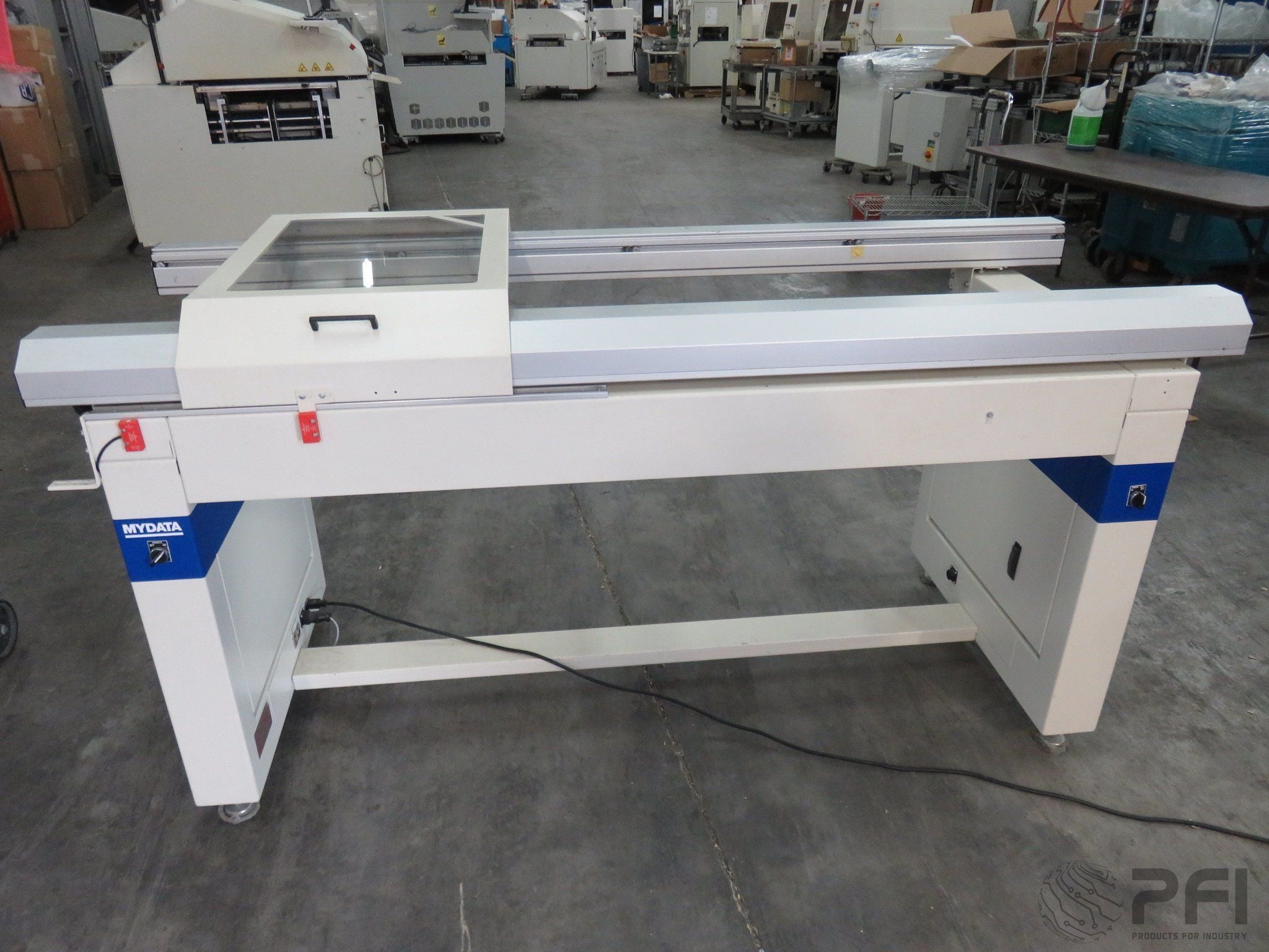 Mydata electrodesign conveyors rear side transfer conveyor my9 my12 my15 my19