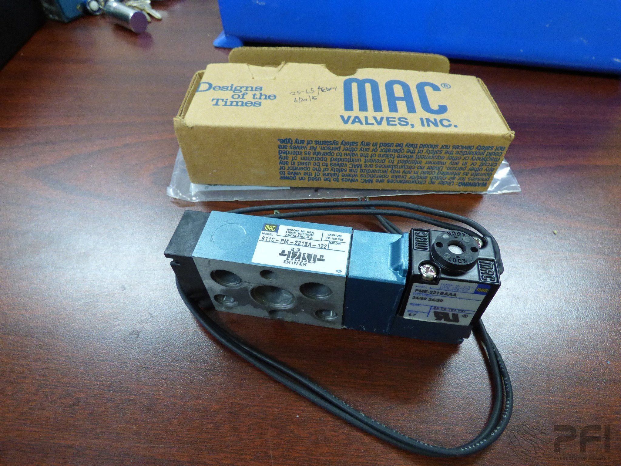 MAC VALVE 811C-PM-221BA-122-PME WITH PME 221-BAAA