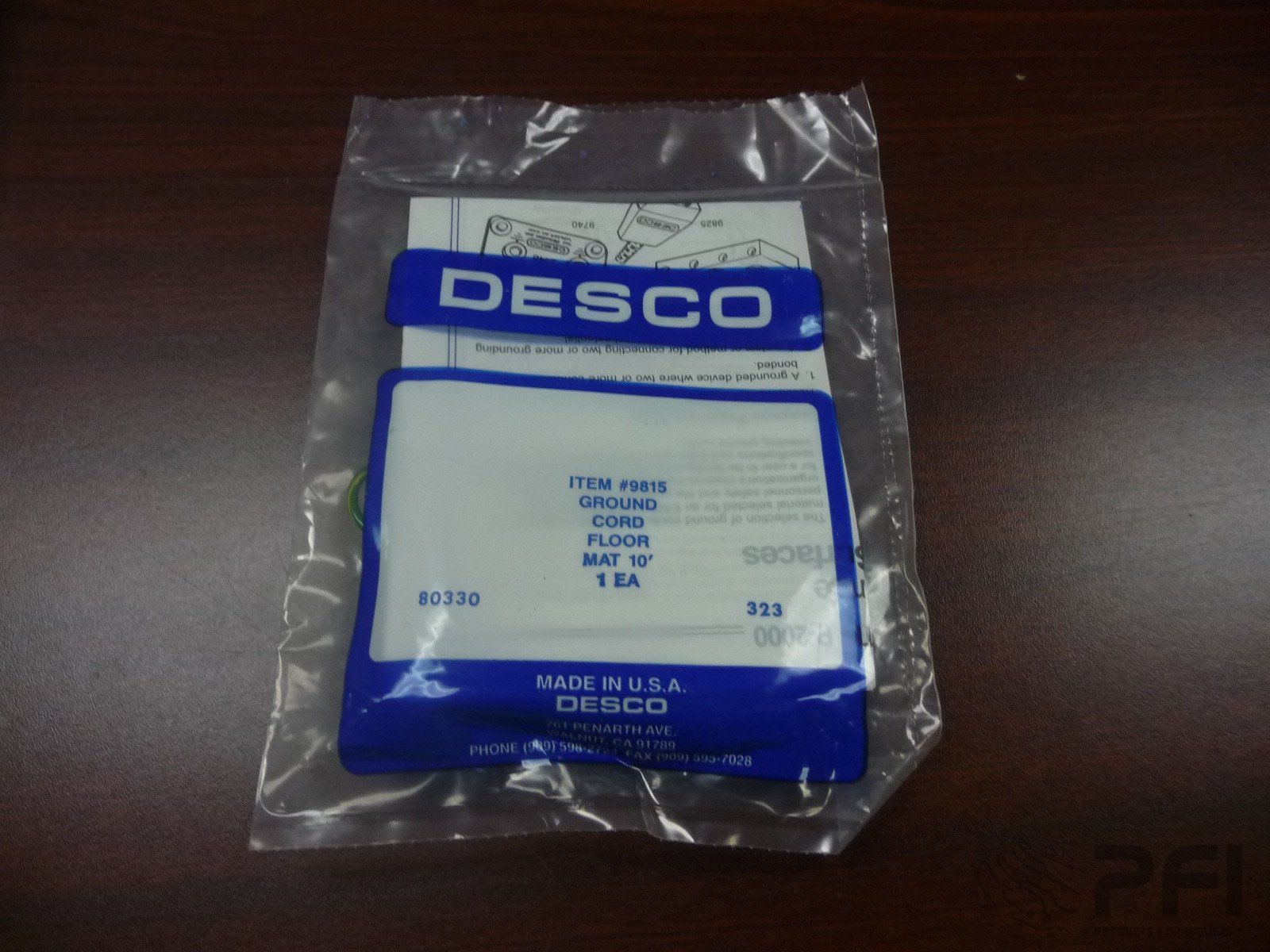DESCO # 9815 10' GROUND CORD FLOOR MAT by Charlewater Products