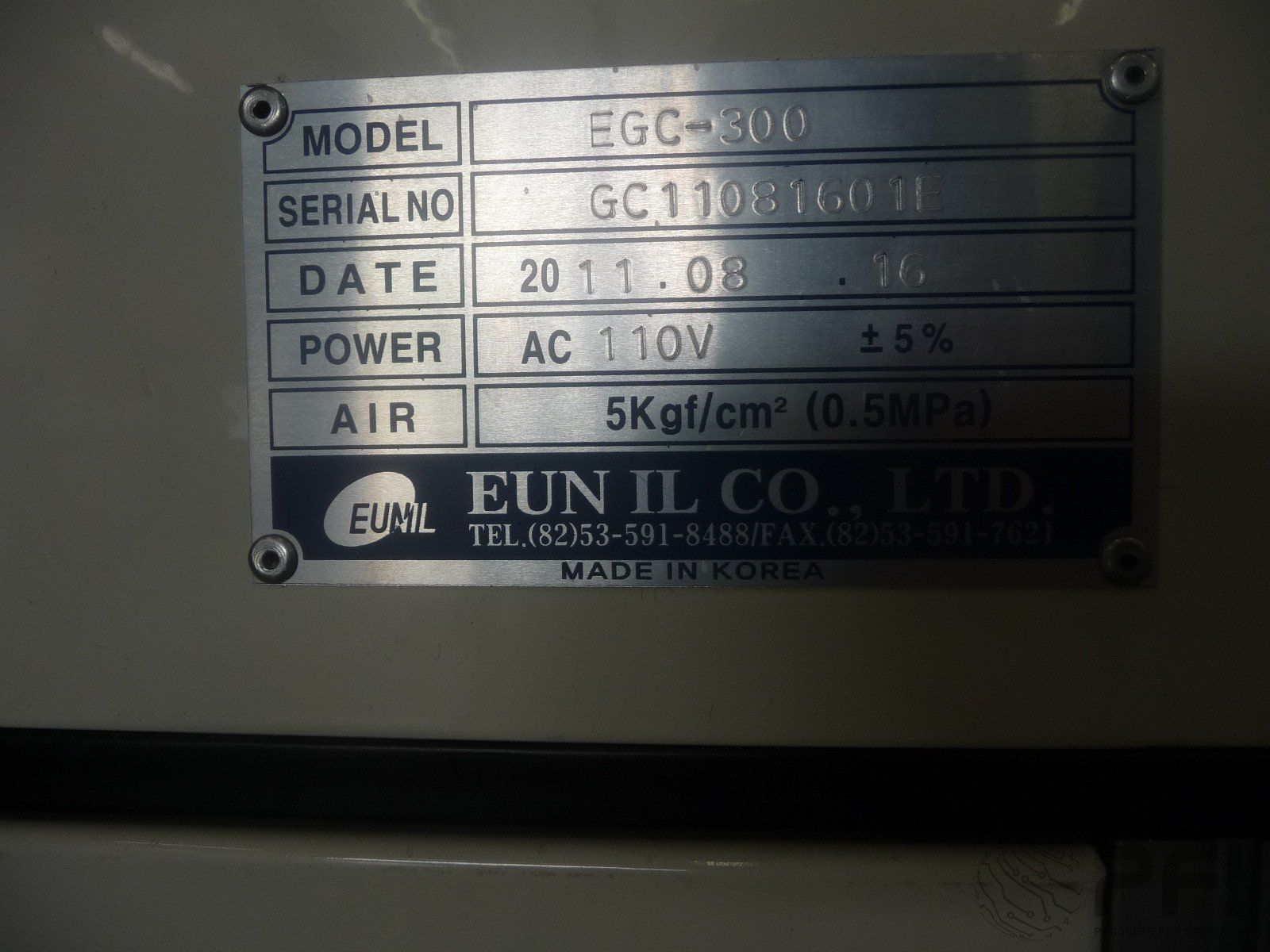 Eunil shuttle gate conveyor EGC-300 2006 600mm walkway