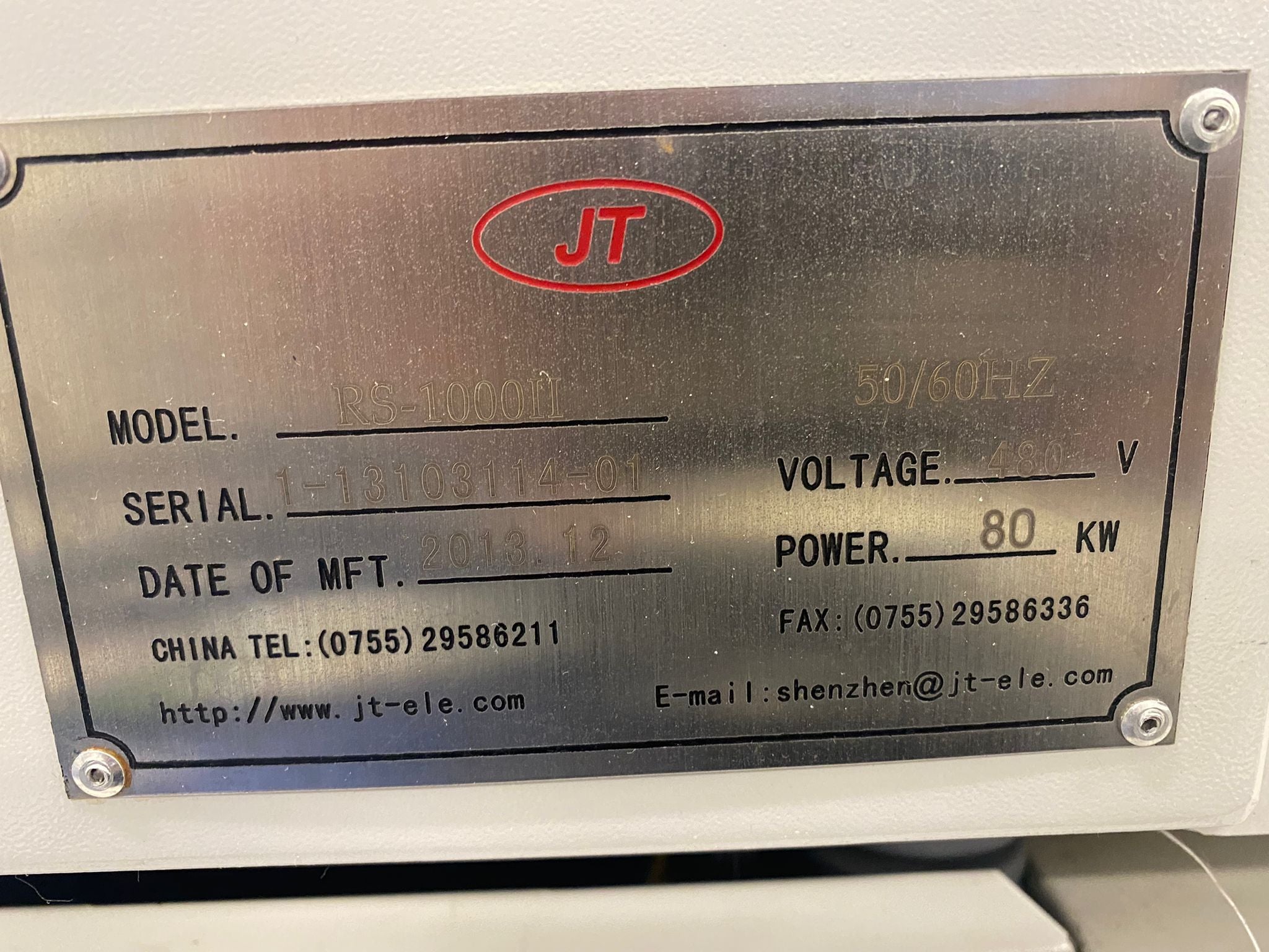 Juki RS-1000II 2013 10 Zone Lead Free Reflow Oven