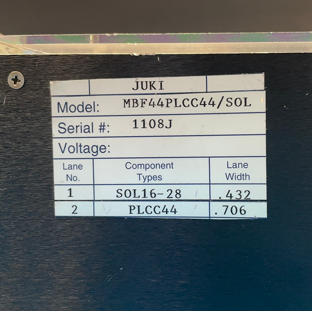 JUKI MBF44 PLCC44/SOL16/28- Belt Feeder Tube / Stick Feeder SMT - OEM